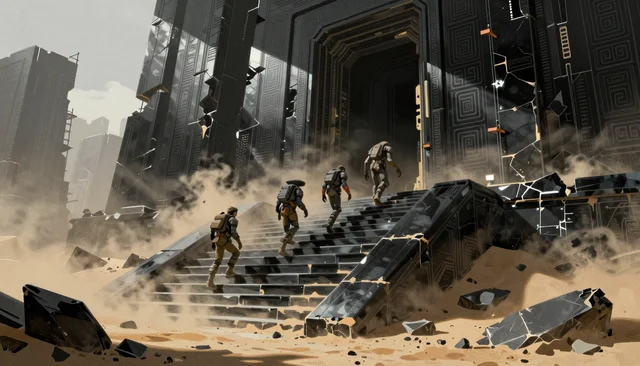 Stairway, precursor ruins